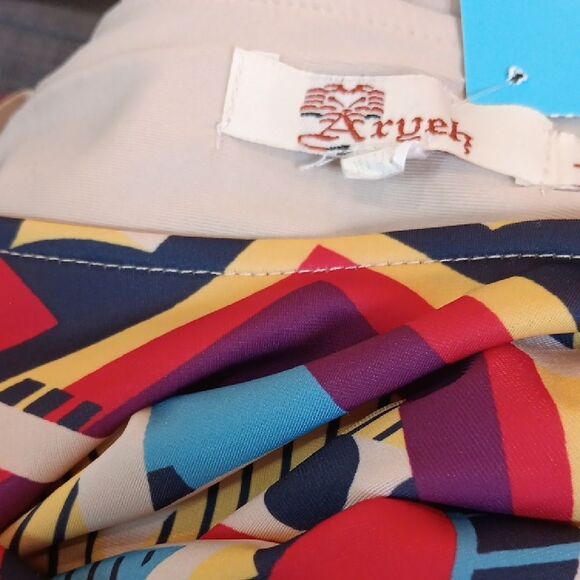 Aryeh Colorful Geometric Pattern Dress. Native Inspired - Picture 8 of 11